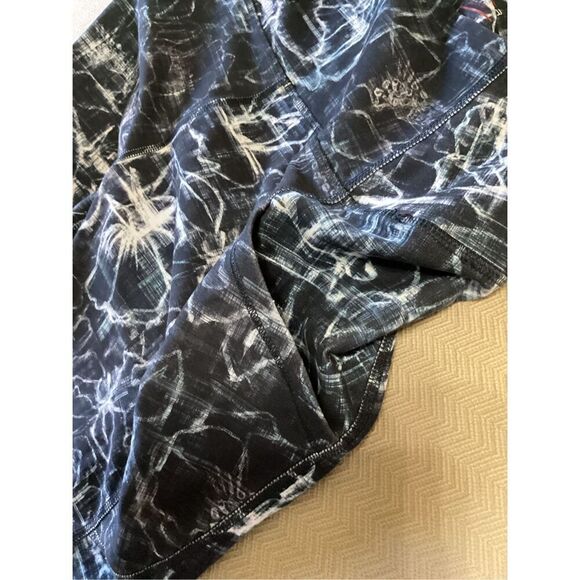 Spyder High - Waisted Printed Leggings Black / White Capris Length L - Picture 6 of 6